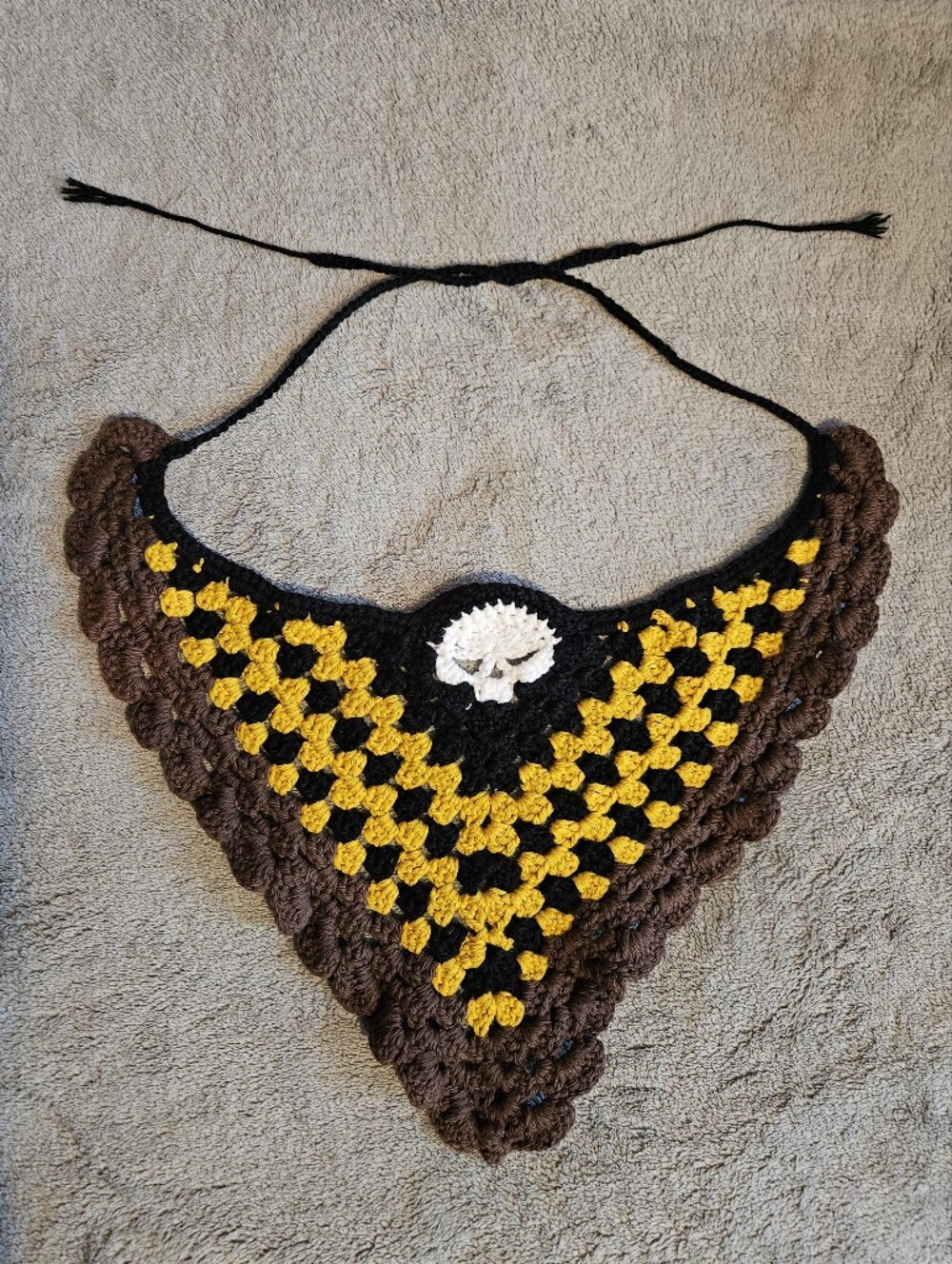 Deaths Head Hawkmoth Crochet Bandana